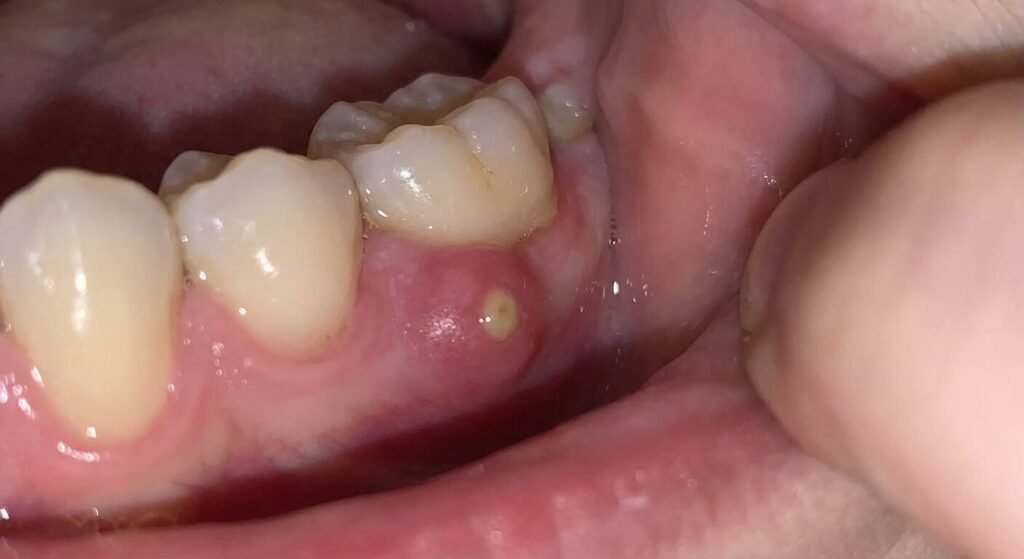 شكل الخراج في الضرس