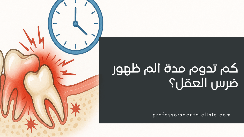 مدة ألم ظهور ضرس العقل – كل ما تحتاج معرفته