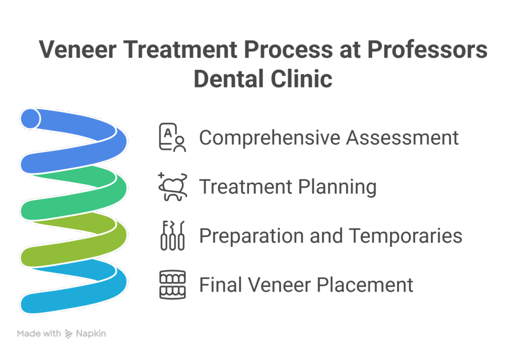 Our Veneer Treatment Process at Professors Dental Clinic