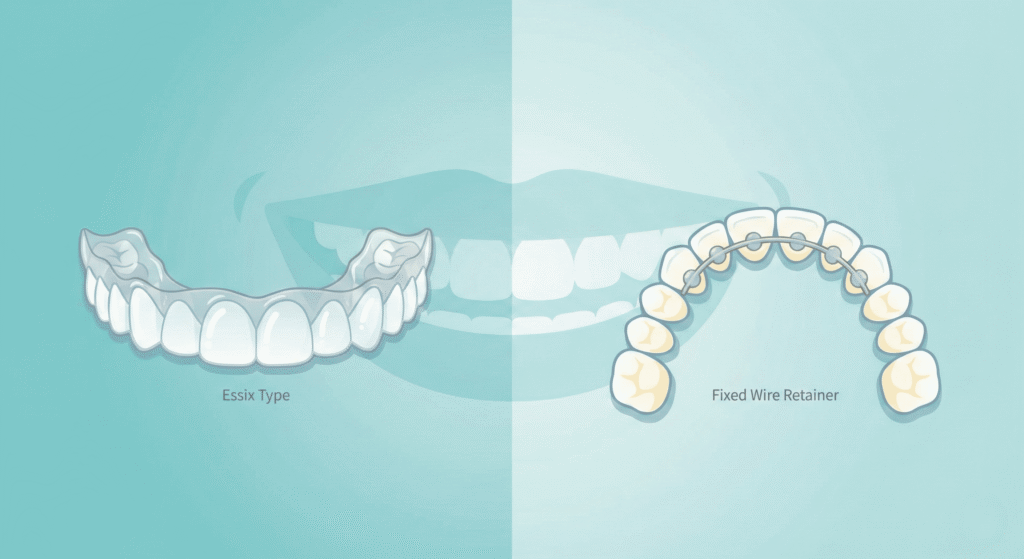 الفرق بين مثبت التقويم الشفاف والحديد