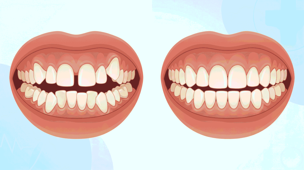 هل أسناني تحتاج تقويم؟ 8 علامات تدل على ضرورة التقويم
